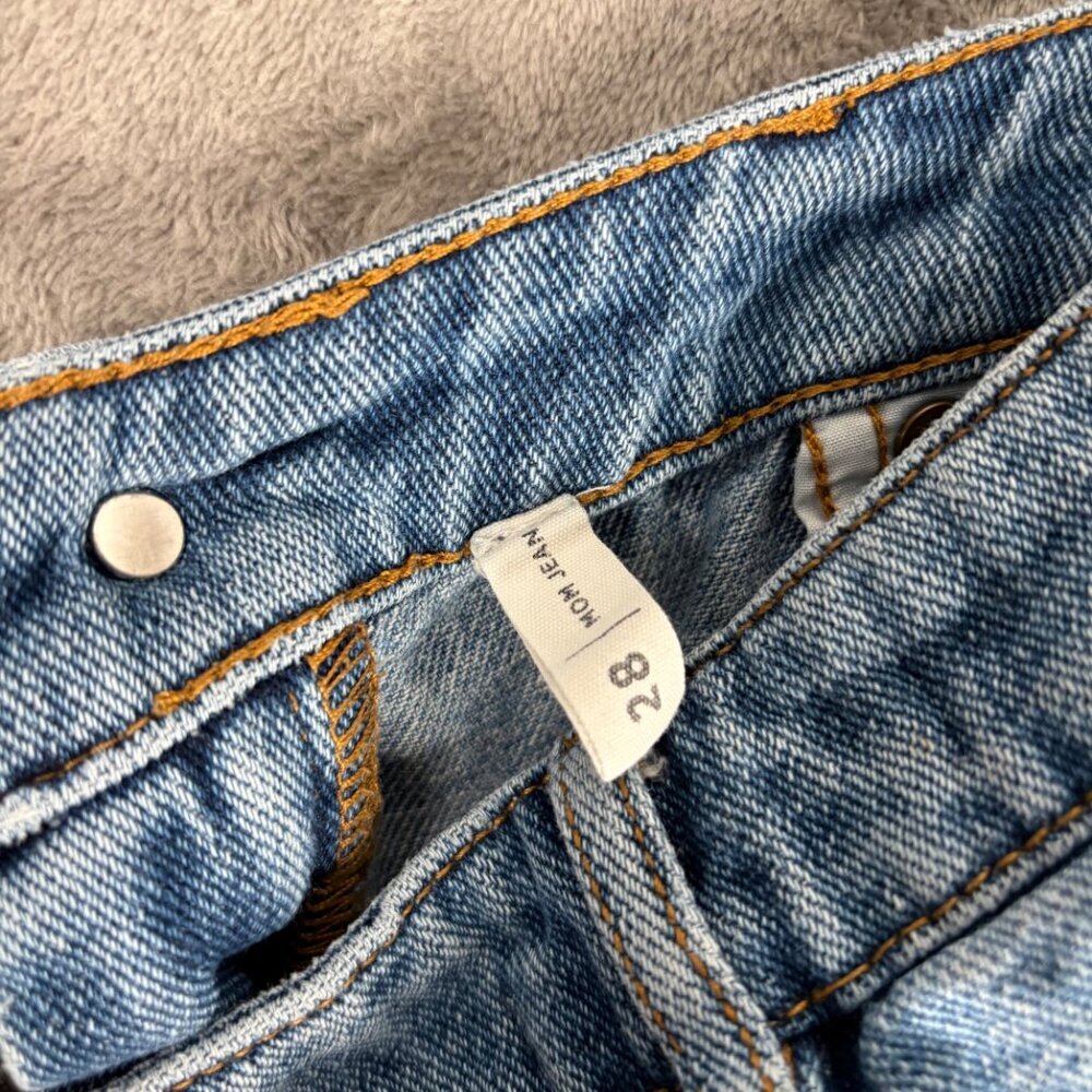 PacSun Distressed Skinny Jeans Women’s 28 Light Wash Y2K Grunge Denim - Picture 4 of 8